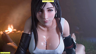 Final Fantasy VII FF7 -  Tifa Hitsuki Homage WM (No sound) By LazyProcrast Animation 3D Hentai
