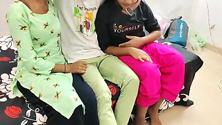 Hottest 3some Orgy :-Witnessing Komal and Neha alone in the bedroom, they got uncontrollable Plumb