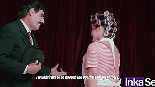 Sex school lesssion: latina girl with twintails gets pounded doggystyle