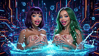 Funny Boobs and Tongue, Ai Animation