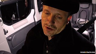 Steak and BJ Day: Passionate Car Fuck with Russian Beauty Angel Rush