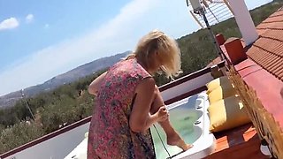 Blonde Mature Wife Outdoor Blowjob & Foot Fetish - Amateur Homemade 4K