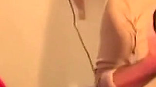Ahegao Blonde Licking Throbbing Cock Dripping Spit