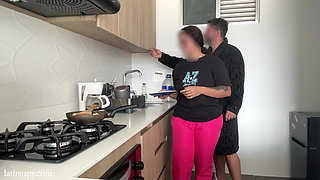 kitchen with latin titties part 2