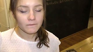 Furious Teacher Punishes Petite Teen Schoolbabe with Hard Anal & Blowjob