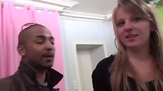 Jess B Teen Casting Blowjob with Cum in Mouth Threesome