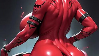 Demon Woman Bounce Ass, Ai Animation