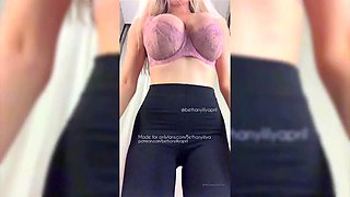 Nasty blonde girl solo pussy toying and masturbation fun