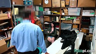 Dark haired slut Alex Harper got punished for stealing