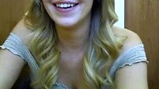 Emo teen Becka solo webcam masturbation