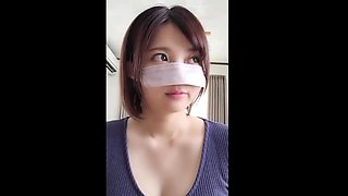 Japanese Asian mature giving blowjob to lucky guy