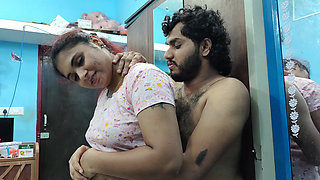 Hot kiss with boobs press