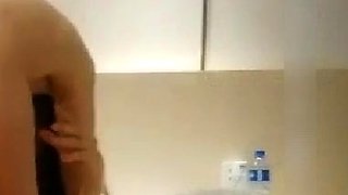 Close up teen foot worship