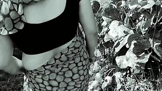 Hot Stepaunty Fucking Pussy In Forest Doggy Style