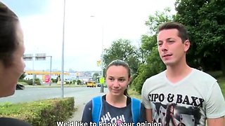 Brunette hardcore blowjob