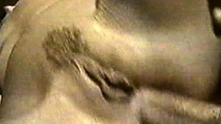 Small titted brunette teen fingering on the bed