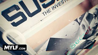 MILF's Basketball Watch Party Turns into a Throat Fucking and Desk Banging Session