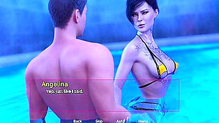 Girlfriend Make Fun And Teasing In Gym Pool And Bathroom When Everyone Left Out From Gym