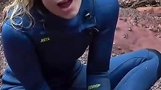 Salty Wetsuit Toe Sucking Slut