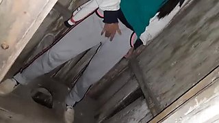 I caught my neighbor masturbating in the public restroom and I participated - Lesbian Fantasy Girls