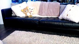 Stacked brunette goes solo toys and masturbation