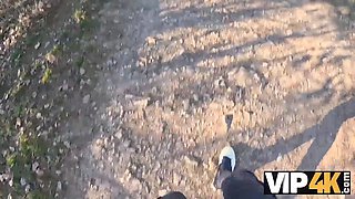 Vip4k. innocent brunette Vanessa Alessia is losing her v-card