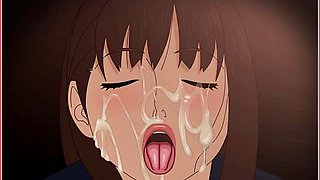 Hentai bukkake mega cumshot