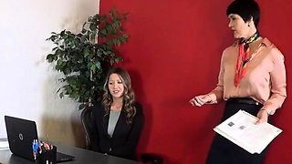 GirlSpanksGirl - Chrissy Punished At Work