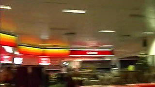 Horny MILF Stuffing Huge Dildo in Highway Adventure