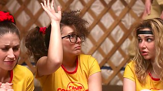 Lesbian tribbing as a means of making girls obedient