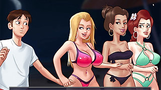 hot aunty and nebouhood anon make seen in summertime saga
