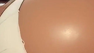 Big Ass Riding Dick! Gym Cowgirl Sex Ripped Leggings