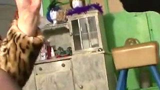 Tied to the bed and dominated