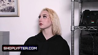 Dylann Vox Gets Punished by Security Guard's Huge Cock - Big Tits Teen Takes Facial