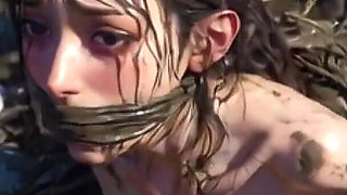 Trash Bondage Humiliation - Desperate Woman Craving Creampie