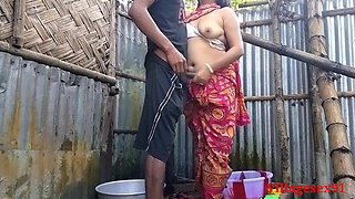 Red Saree Village Married Wife Sex ( Official Video by Villagesex91)