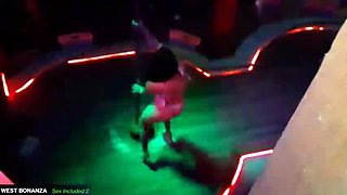 Stripper Geraldine Blowjob in Deejay Booth - Deep Throat Cock Sucking