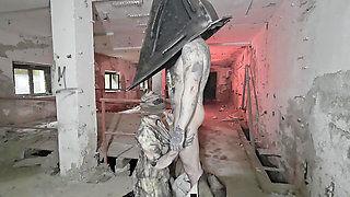 Silent Hill Nurse Gets Punished by Pyramid Head - Cosplay Fantasy
