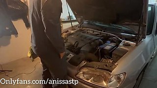 Anissa Hale Hot Blonde Cheats On Husband With Mechanic Part 1 - Amateur Wife Big Tits Car Sex