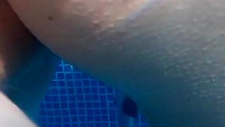 Fucking in the pool. Underwater view
