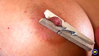 The curvaceous Asian dominatrix, Devin DeMoor, engages in some rather spirited solo play with a distinctly unusual bent.