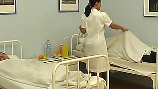 Alluring German nurse gets fucked by a patient