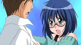 Teen bookish babe seduce her BF - Hentai Uncensored