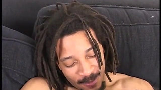 Black wastoid likes when white chick knocking the dust off the old sombrero