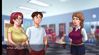 Quiet Girl Judith Anal Fuck in Summer Heat - Summertime Saga Wild 4K HD