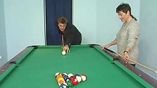 Pool Table Pounding Mature Slut Dripping Wet