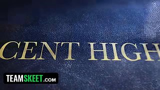 Teamskeet - hot dark haired schoolgirl gets punished