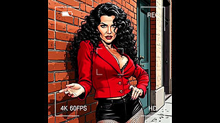 Casting for a 40-year-old Sexy Slut. Cartoon. MILF Black Stockings