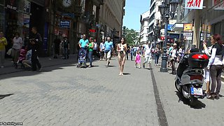 Amateur teen Jenny Dark fucked in public