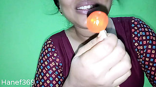 Bangladeshi Bhabhi with Big Tits Sucks Lollipop and Gets Fucked Hard - Part 2